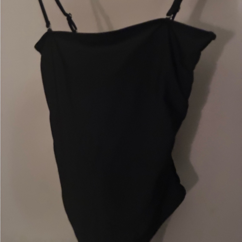 Elegant Black One-Piece Swimsuit